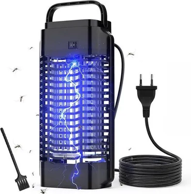 Productafbeelding van Elektrische insectenwerende lamp, 4200V, krachtig en effectief tegen muggen, geschikt voor binnen- en buitengebruik, waterdicht en muggenwerend.