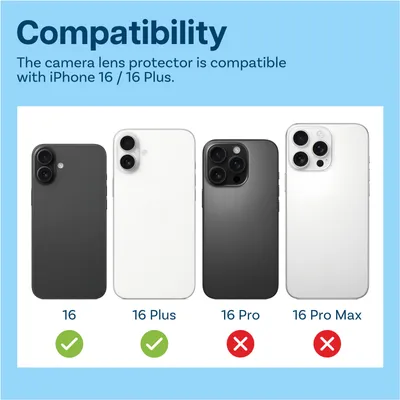 Produktbild von MMOBIEL Kameraobjektivschutz aus Gehärtetem Glas für iPhone 16/16 Plus, Transparent, Vollabdeckung, 3 Stück, starke Haftung, Night Shot Modus kompatibel