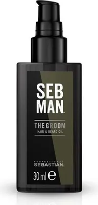Produktbild von Sebastian Professional Man The Groom Hair & Beard Oil Haaröl für Haar, Bart und Körper 30 ml