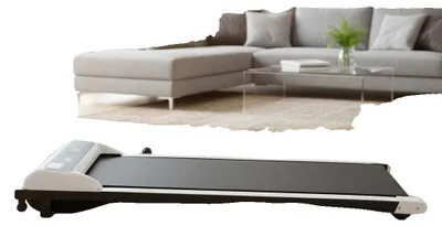 Imagen del producto de Cinta de correr, dimensiones totales 120*50*17 cm, superficie de carrera 38*100 cm, capacidad de carga 100 kg, potencia 600W, rango de velocidad de 1 a 6 km/h