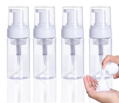 Produktbild von Set mit 4 Schaumpumpflaschen, 50 ml, für Shampoo und Seife