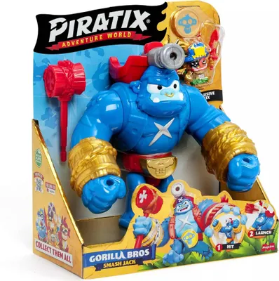 Produktbild von Magic Box Piratix Crazy Jungle Gorilla Bros Boom Ben Figur Golden Kinder Golden One Size