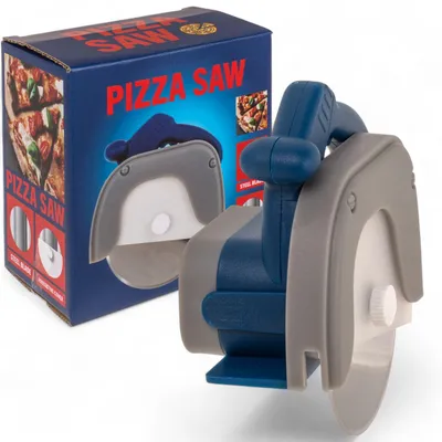 Pizzaschneider mit Edelstahlklinge, 11 x 12 x 6 cm, ergonomisch