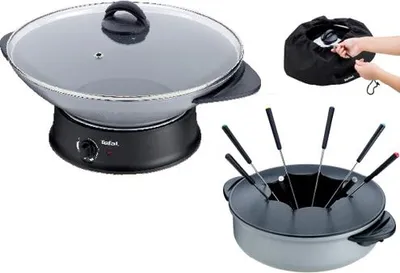 Immagine prodotto di Wok e fonduta 1200w 8 persone Tefal WK3020