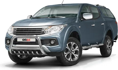 Obrázek produktu pro Ochranná lišta předního nárazníku pro Fiat Fullback 2016-2021 ocelová stříbrná s ABE