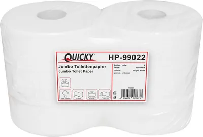 Zdjęcie produktu dla Papier toaletowy jumbo 2-warstwowy, 1 opakowanie zbiorcze = 6 rolek