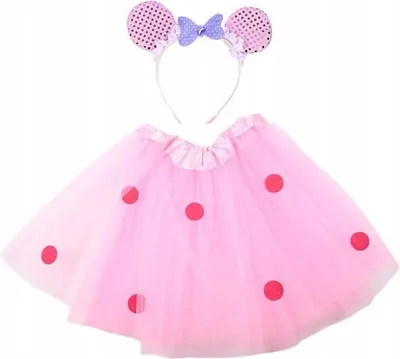 Produktbild von Maus Kostüm Mädchen Rosa - Rock & Ohren Haarreif 100-130cm Karneval Fasching Set