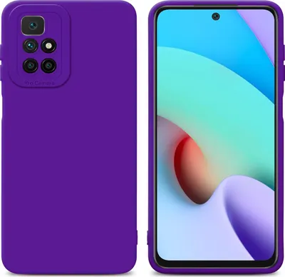 Produktbild von Cadorabo Hülle für Xiaomi RedMi 10 Schutz Hülle in Lila TPU Silikon Etui Case Handyhülle
