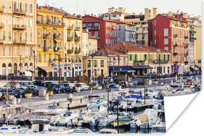 Produktbild von MuchoWow® Poster Hafen - Nizza - Frankreich 90x60 cm - Schlafzimmer