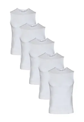 Produktbild von BASIC MAX Unterhemd 5er Pack Weiß L Maxte