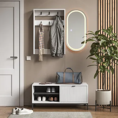 Obrázek produktu pro Šatní skříň Vicco Eliza Bílá 100 x 45 cm Sada, 3 díly, Model 58597