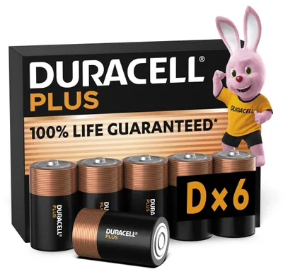 Produktbild von DURACELL Plus D Alkaline-Batterien (6 Stück) 1.5V, LR20