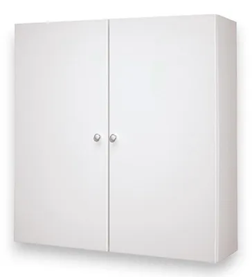 Immagine prodotto di Pensile mobiletto bagno a due ante con 2 ripiani interni in legno laccato 68x22xH71 cm