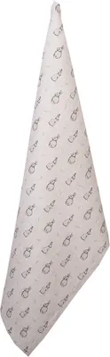 Produktbild von Clayre & Eef Geschirrtuch 50x70 cm Beige Grau Baumwolle Kaninchen