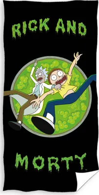 Immagine prodotto di L'asciugamano per bambini Rick e Morty salta nella terza dimensione