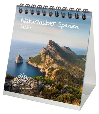 Produktbild von Naturzauber Spanien Tischkalender 10x10cm für 2027 Landschaft Natur Urlaub Mediterran - Seelenzauber