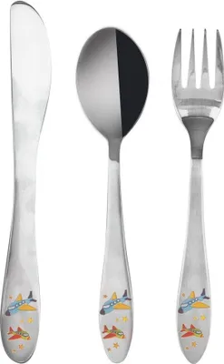Produktbild von Orion Kinderbesteck Löffel Gabel Messer 3-teilig