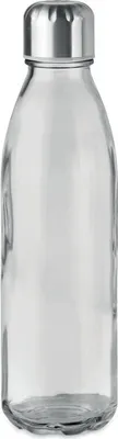 Produktbild von Trinkflasche aus Glas mit 650 ml Fassungsvermögen und dichtem Edelstahlverschluss