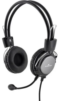 Produktbild von Bluestork MC-201, Kabelgebunden, Büro/Callcenter, Kopfhörer, Schwarz, Silber