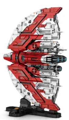 Productafbeelding van Reobrix 99006 Ruimteschip Shuttle, rood-wit - Bouwstenen set (5227 onderdelen)
