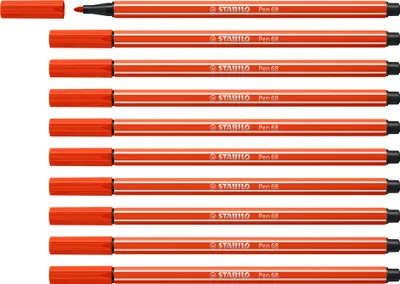 Zdjęcie produktu dla STABILO 68/40 Fasermaler Pen 68 rot, 10 St.