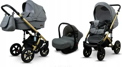 Obrázek produktu pro BabyLux® Sky Lark | Kocárek 3v1 Set | Grey Flex | Kombinovaný kocárek | Set kocárku | Buggy