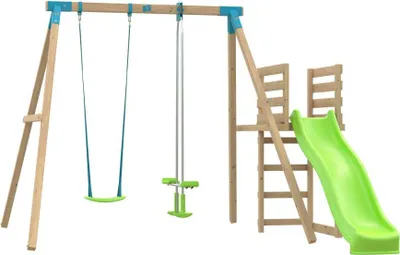 Produktbild von Schaukelstation mit Vis-à-vis-Schaukel AUBÉPINE Braun H243cm