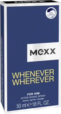 Zdjęcie produktu dla Mexx Whenever Wherever Aftershave Men rewitalizujący pakiet świeżości 50ml