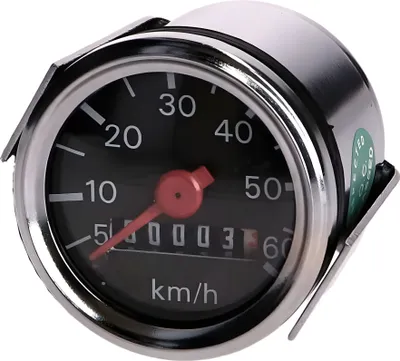 Image de Tachymètre 48mm noir pour Hercules, Simson