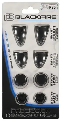 Image de Blackfire 8-in-1-wireless trigger and grips for the Ps5 controller Silver Silver One Size