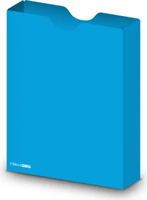 Zdjęcie produktu dla itenga Pudełko na dokumenty DIN A4 w formacie pionowym z tworzywa PP CYAN BLAU