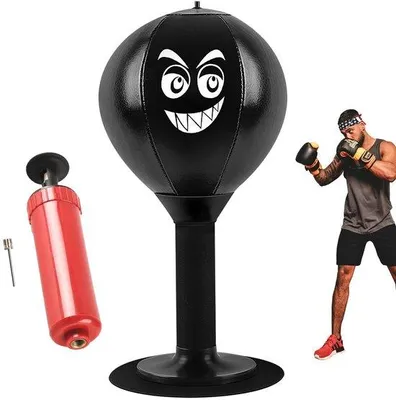 Obrázek produktu pro Ibenzoa-Punchingball® s přísavkami pro odbourání stresu a boxerský trénink v kanceláři nebo doma