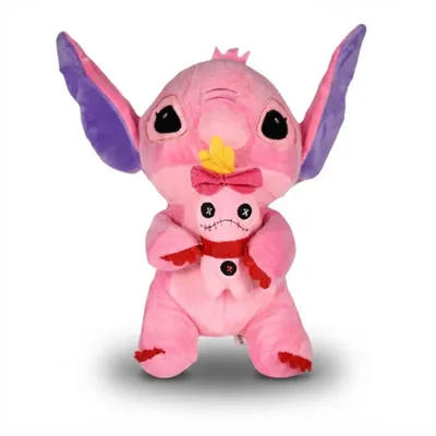 Zdjęcie produktu dla Wiztex Stitch, pluszowa zabawka, różowa - 26 cm, pluszowy prezent, Disney, idealna dla dzieci i fanów gier
