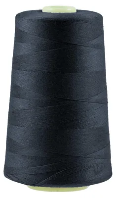 4572m  Polyester Overlock schwarzgrau