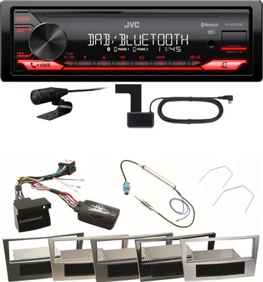 Produktbild von JVC KD-X282DBT Bluetooth DAB USB Einbauset für Astra H Corsa D Zafira B
