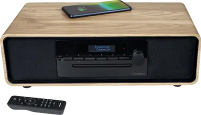 Produktbild von Thomson MIC300IDABBT, Heim-Audio-Mikrosystem, Schwarz, Holz, 60 W, FM, DAB+, 3,5 mm, Drehregler