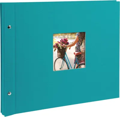 Produktbild von Goldbuch Bella Vista, Blau, 40 Blätter, Hardcover-Bindung, Polyurethan, Papier, Schwarz, 390 mm