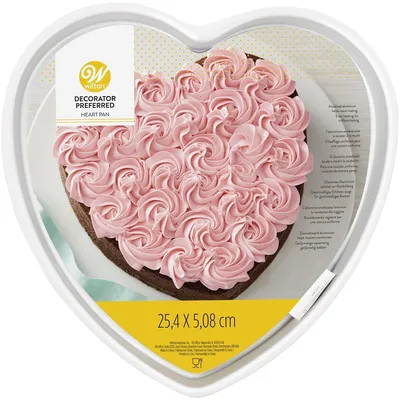Produktbild von Wilton Decorator Preferred Aluminium Herz-Kuchenform, 25,4 cm