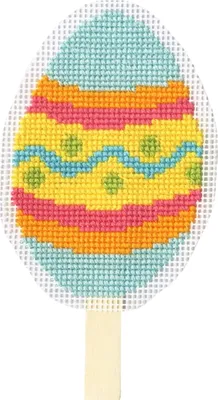 Zdjęcie produktu dla Zestaw do haftu krzyżykowego Bothy Threads "Pisanka na drewnianym patyku", wzór do liczenia, HOP7, 10x15cm
