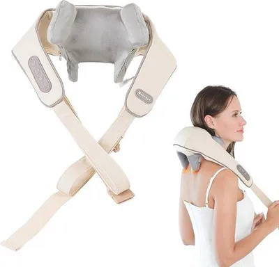 Productafbeelding van Draadloze nekmassageapparaat met warmtefunctie voor pijnverlichting