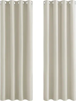 Productafbeelding van Famanu gordijnset, beige, lichtdicht - 245 x 140 cm