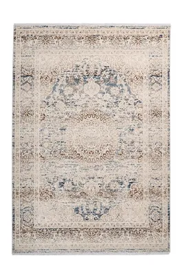 Produktbild von Qiyano Orientalischer Teppich Kurzflor für Wohnzimmer Schlafzimmer Esszimmer beige, 80 x 150 cm