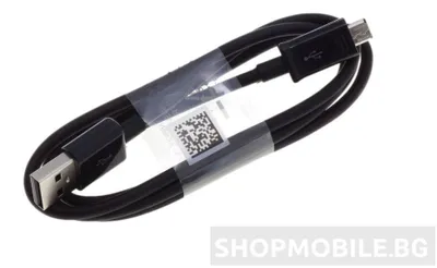Productafbeelding van Originele Samsung microUSB datakabel, 1,5 meter / ECBDU4EBE, zwart