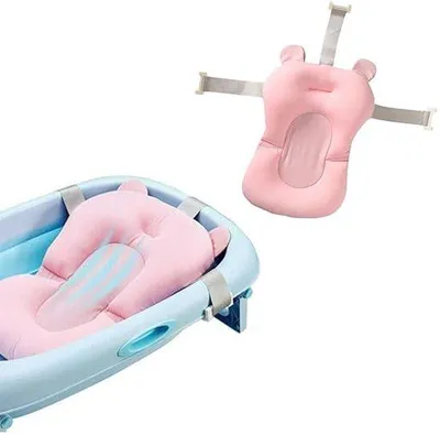 Image de Coussin de bain pour bébé – Tapis de bain pour bébé – Coussin de sécurité pour le bain – Coussin de protection pour le bain – Coussin doux pour bébé
