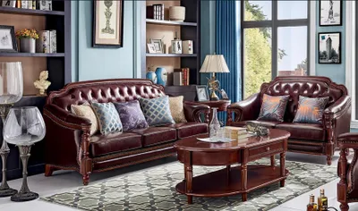 Produktbild von Luxus Sofagarnitur 3+2 Sitzer Ledersofa Couch Polstergarnitur Set Wohnzimmer neu