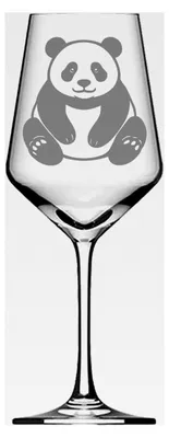 Produktbild von Weinglas Panda stilvolles Trinkglas für Weinliebhaber spülmaschinenfest 350 ml