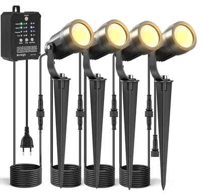 Productafbeelding van Tuinverlichting tuinspot - 4 stuks - 5 W - Dimbaar met timer - Buiten