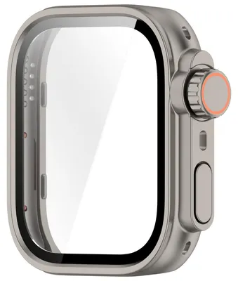 Image de INF Coque de protection compatible avec Huawei Watch Fit5 - PC + verre trempé, finition acier titane