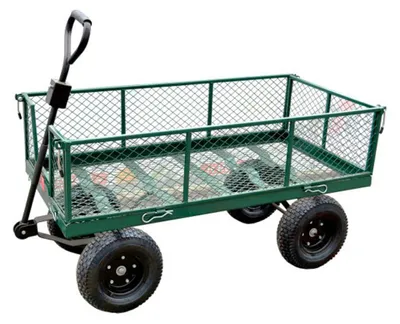 Immagine prodotto di Carrello da giardino e da trasporto 120 kg, con sponde laterali ribaltabili