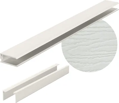 Obrázek produktu pro VOX Kerrafront FS-252 Koncový profil, 2dílný, světle šedý, 3 m, zakončovací profil, fasádní lišta, příslušenství k panelům, bezúdržbový, odolný proti povětrnostním vlivům, technologie Kerracore